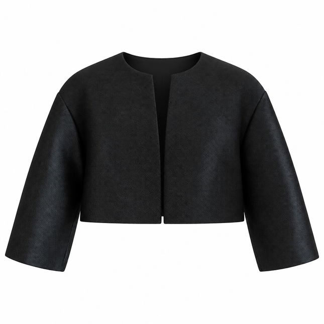 and Tate Eliza Crop Jacket - Black