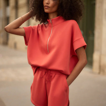 Varley - Ritchie SS Sweat - Summer Fig