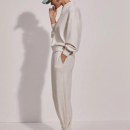 Varley Relaxed Pant 27.5” - Ivory Marl