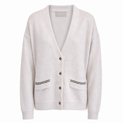 Hemisphere - V Neck Cardigan - Snow