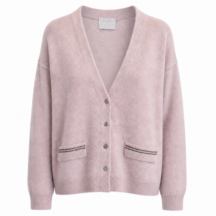 Hemisphere - V Neck Cardigan - Blush