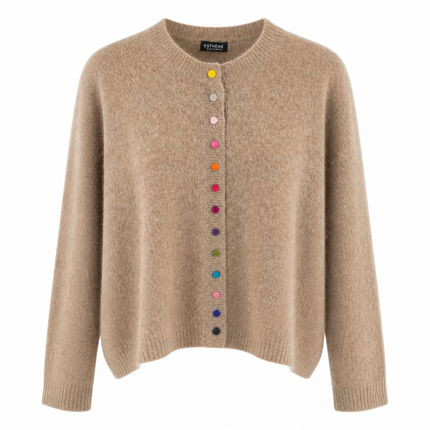 Estheme Buttons Cardigan – Coffee