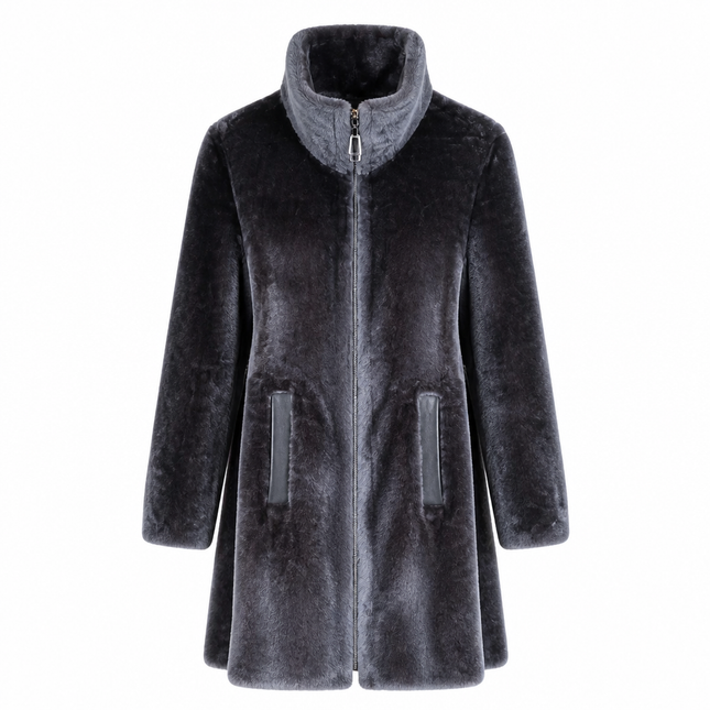 Dom Goor Swing Reversible Coat - Grey