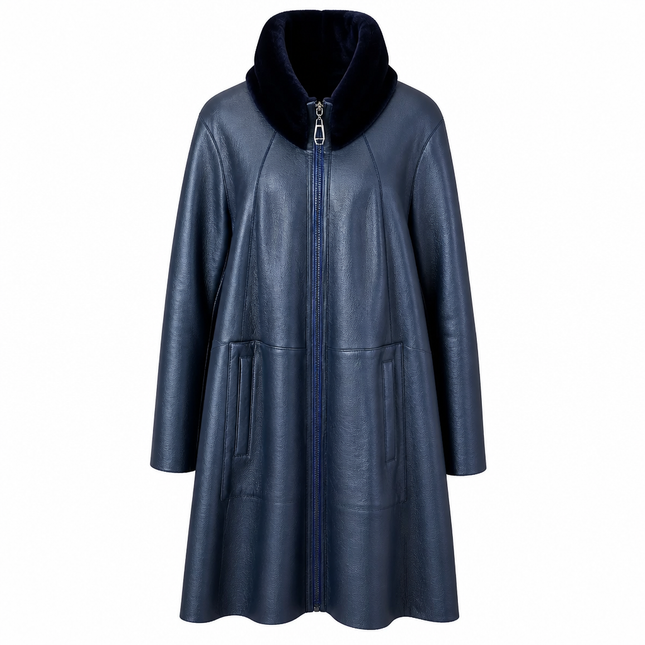 Dom Goor Swing Reversible Coat - Teal