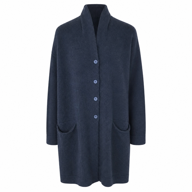 Transit Long Knit Cardigan - Black