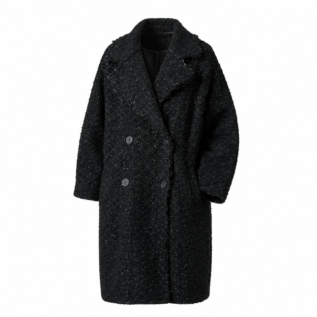 Transit Boucle Coat - Black
