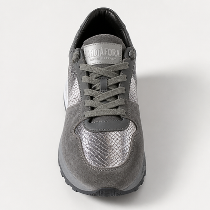 Andia Fora Ruffle Trainer - Grey
