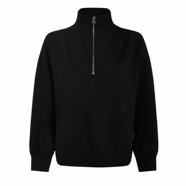 Varley Hawley Half Zip Sweat – Black