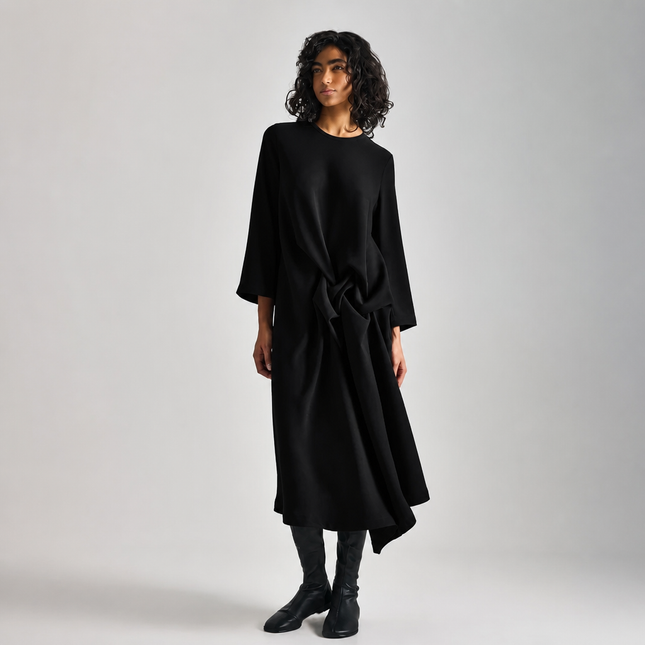 Isik Ozgur Twist Dress - Black
