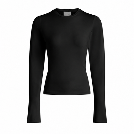 Varley Edna Long Sleeve Fitted Tee – Black
