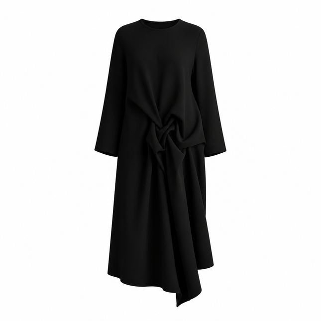 Isik Ozgur Twist Dress - Black