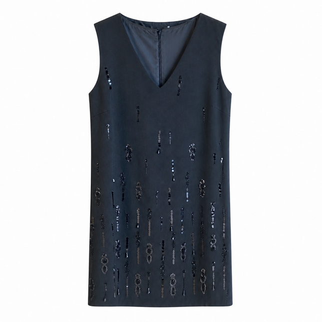 iBlues Oxalis Sequin Dress - Black