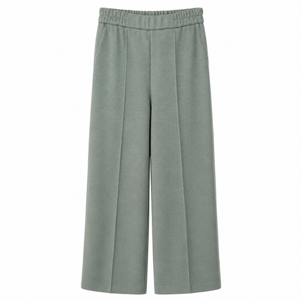 MeiMeiJ Wide Crop Pant - Green