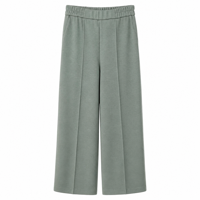 MeiMeiJ Wide Crop Pant - Green