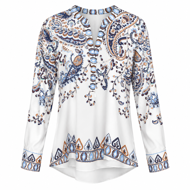 Herzens Silk Blouse – Ocean