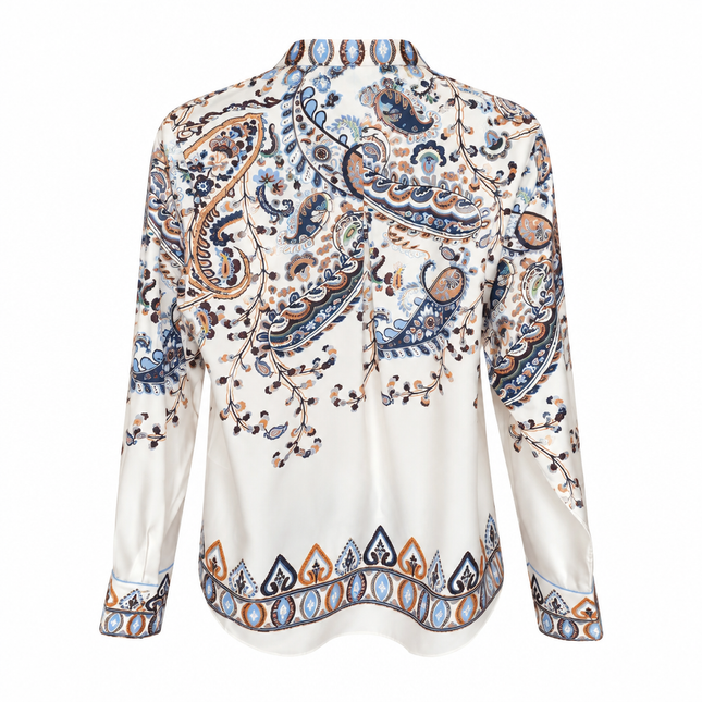 Herzens Silk Blouse – Ocean