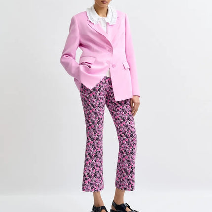 Essentiel Antwerp Jazer long line blazer Pink