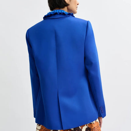 Essentiel Antwerp Jazer long line blazer blue