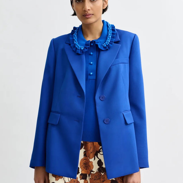 Essentiel Antwerp Jazer long line blazer blue