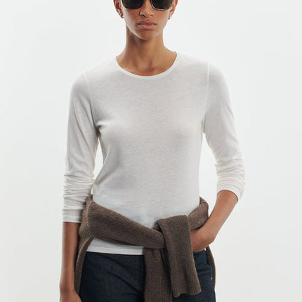Majestic Round Neck Long sleeve top