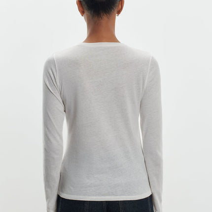 Majestic Round Neck Long sleeve top