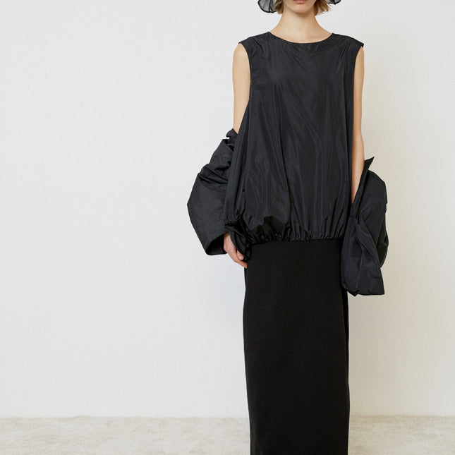 MeiMeiJ Black Taffeta short jacket M5FJ09