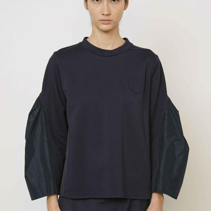 MeiMei J M5IB04 top with pocket and taffeta back and sleeve
