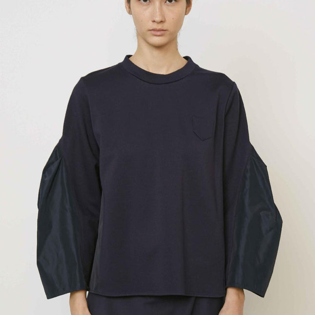 MeiMei J M5IB04 top with pocket and taffeta back and sleeve