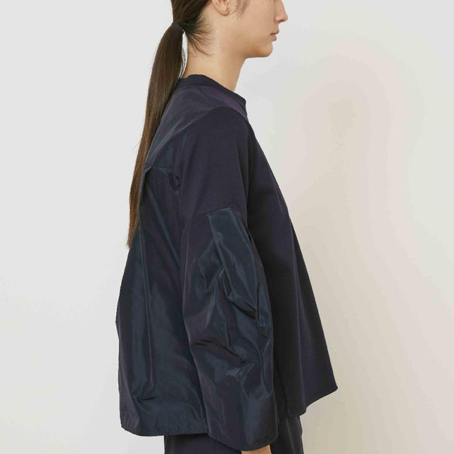 MeiMei J M5IB04 top with pocket and taffeta back and sleeve
