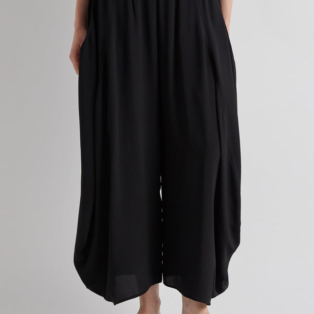 Meimeij M6EE06 flowy ballon end  trousers in black