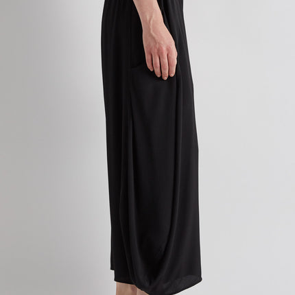 Meimeij M6EE06 flowy ballon end  trousers in black