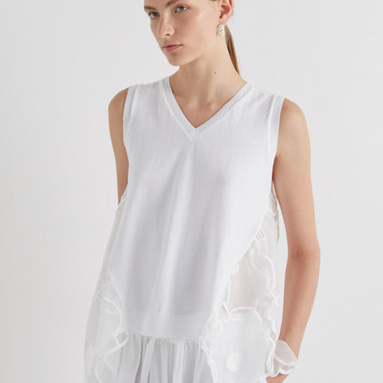 Meimeij M6EZ01 Knit Top with back detail