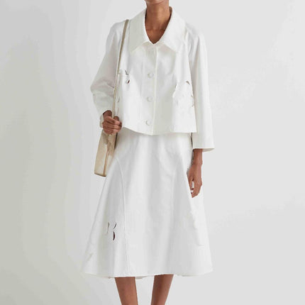 Meimeij M6PP00 floral cut out jacket