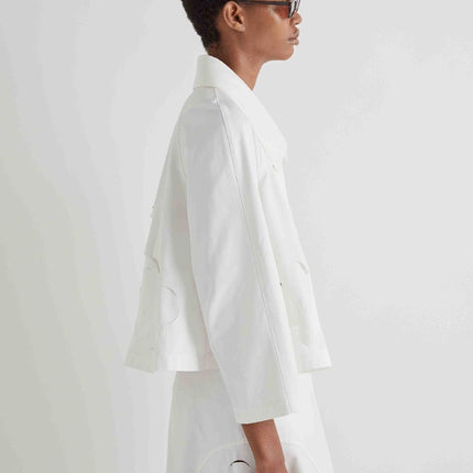 Meimeij M6PP00 floral cut out jacket