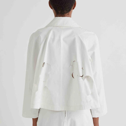 Meimeij M6PP00 floral cut out jacket