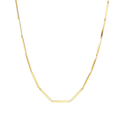 Mary K Flat link bar necklace
