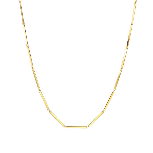 Mary K Flat link bar necklace
