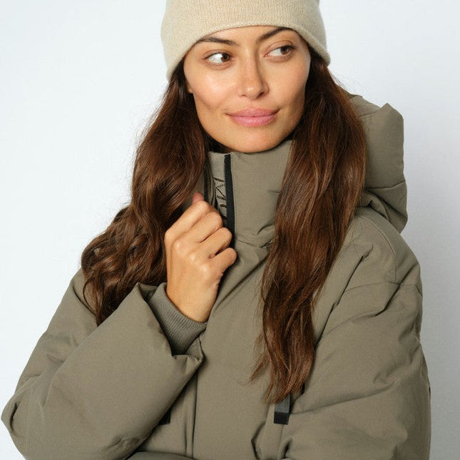 Mos Mosh Rua Cashmere Beanie – Oxford Tan