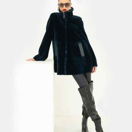 Dom Goor DG2530 short swing lambskin jacket
