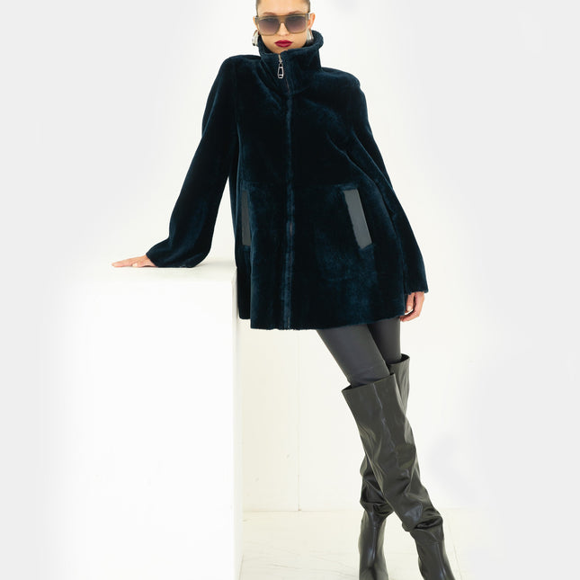 Dom Goor DG2530 short swing lambskin jacket