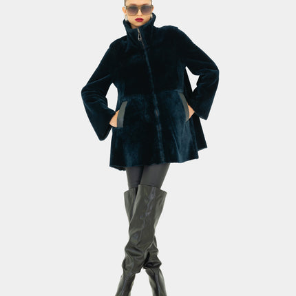 Dom Goor DG2530 short swing lambskin jacket