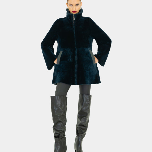 Dom Goor DG2530 short swing lambskin jacket