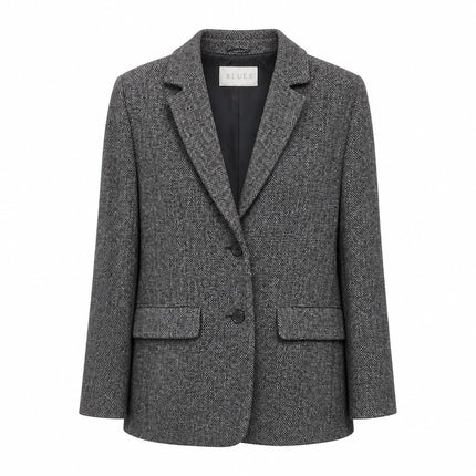 iBlues STARNA – Black/Grey Herringbone Jacket