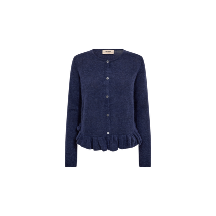 Mos Mosh Alice Cardi with frill detail navy blue