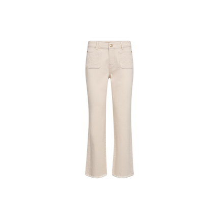 Mos Mosh Ashley Blossom Jeans in creamy beige