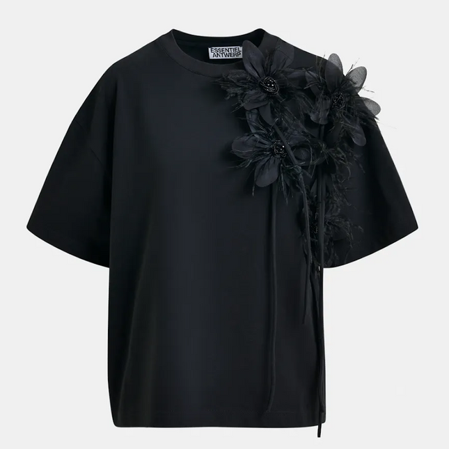 Essentiel Antwerp Ibiscus flower t-shirt