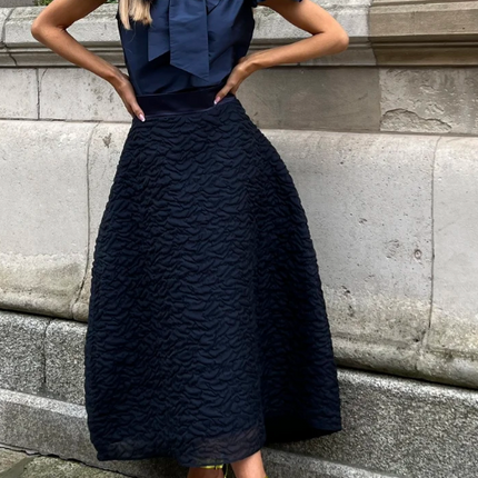 And Tate Twilight bubble skirt navy