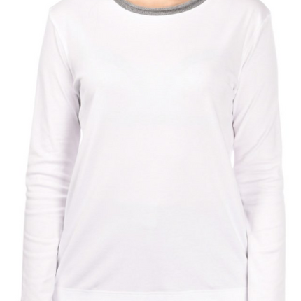 Gran Sasso 60275 sequin neck tshirt