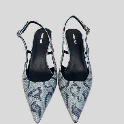 Lola Cruz  015Z99BK Slingback kitten heel