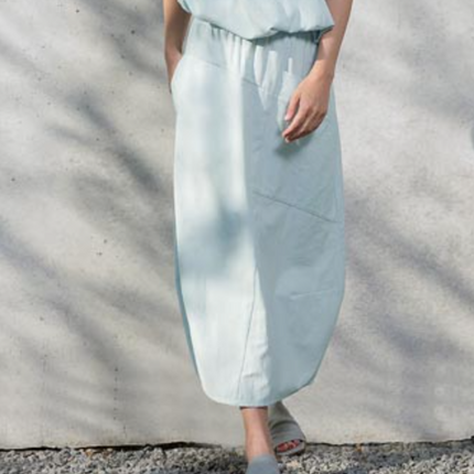 Ania Schierholt  RO3296/16 long skirt cocoon shape ice blue